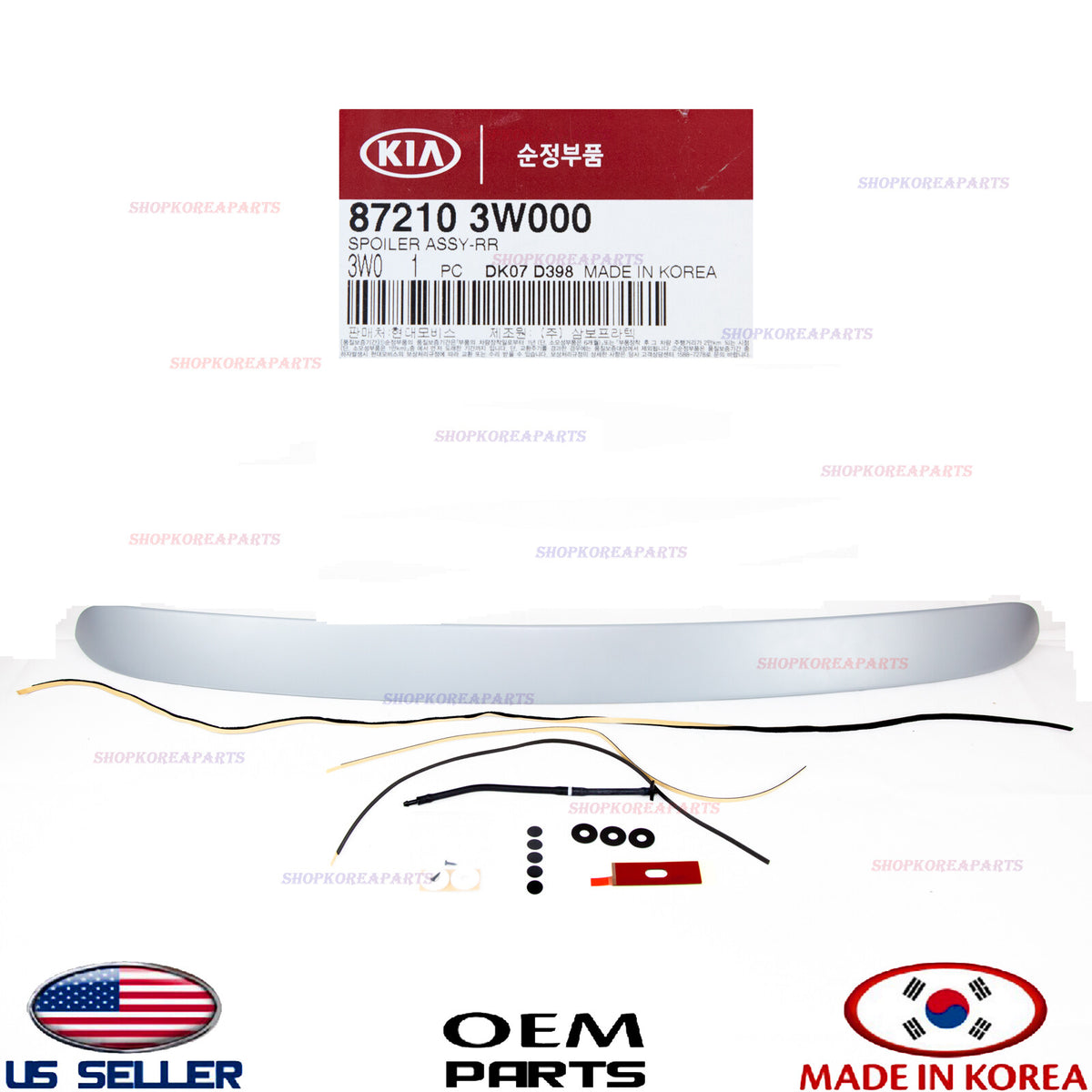 OEM GENUINE Rear Wing Spoiler Unpainted For KIA Sportage 2011- 2016 872103W000