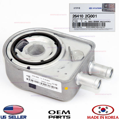 GENUINE Engine Oil Cooler OEM HYUNDAI KIA 2.0-2.4L 2016-2026 *See compatibility