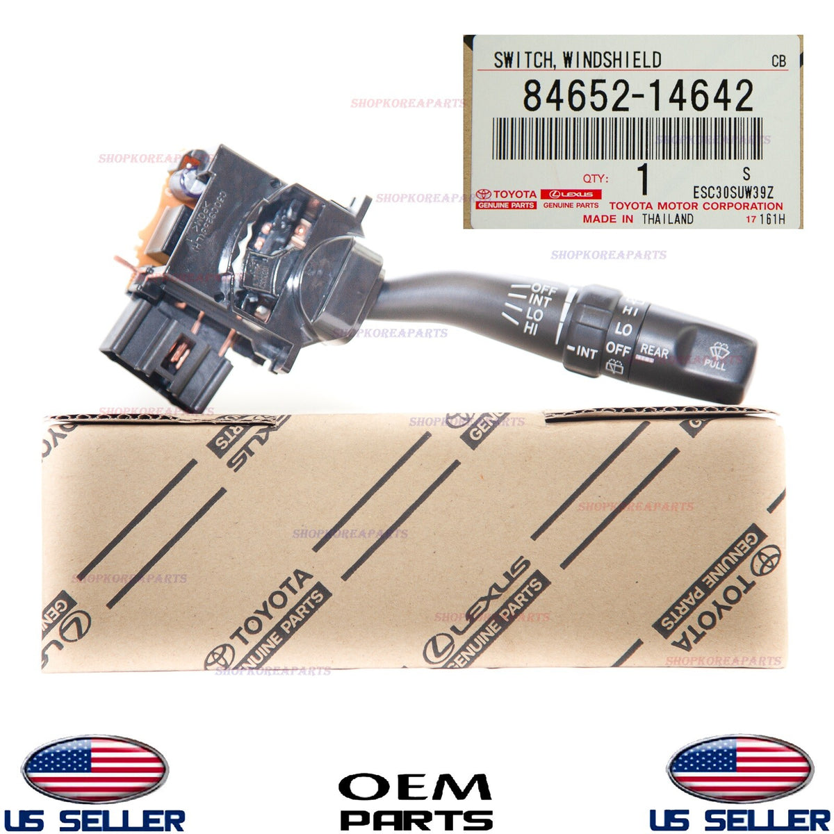 GENUINE OEM Windshield Wiper Control Switch 2004–2009 4Runner 2007–13 FJ Cruiser