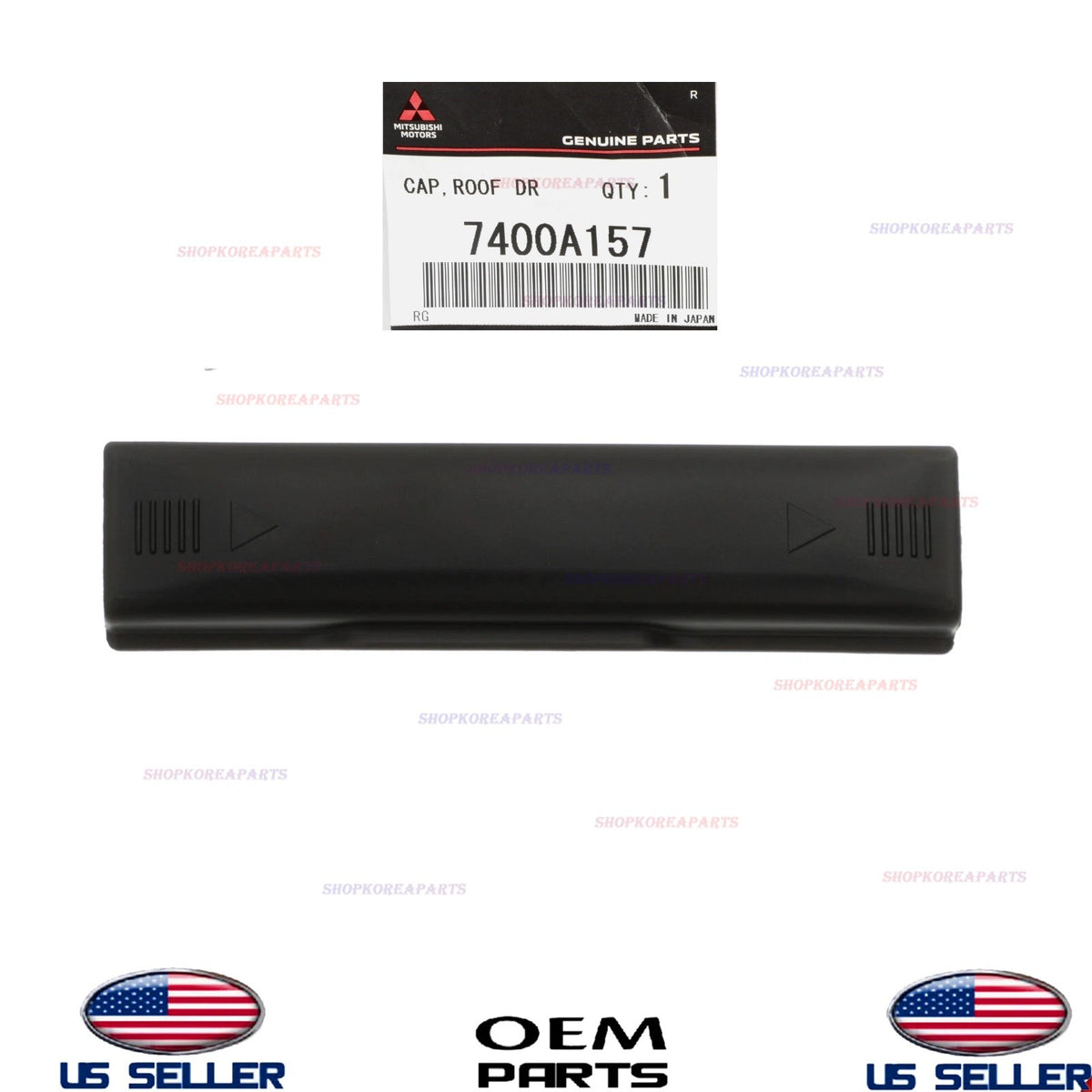 GENUINE Roof Molding Cover LEFT Driver Side 2010-2024 Mitsubishi 7400A157