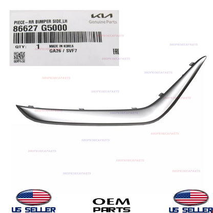 GENUINE OEM Rear Bumper Lower Molding LEFT Driver Side 2017-2019 Kia Niro
