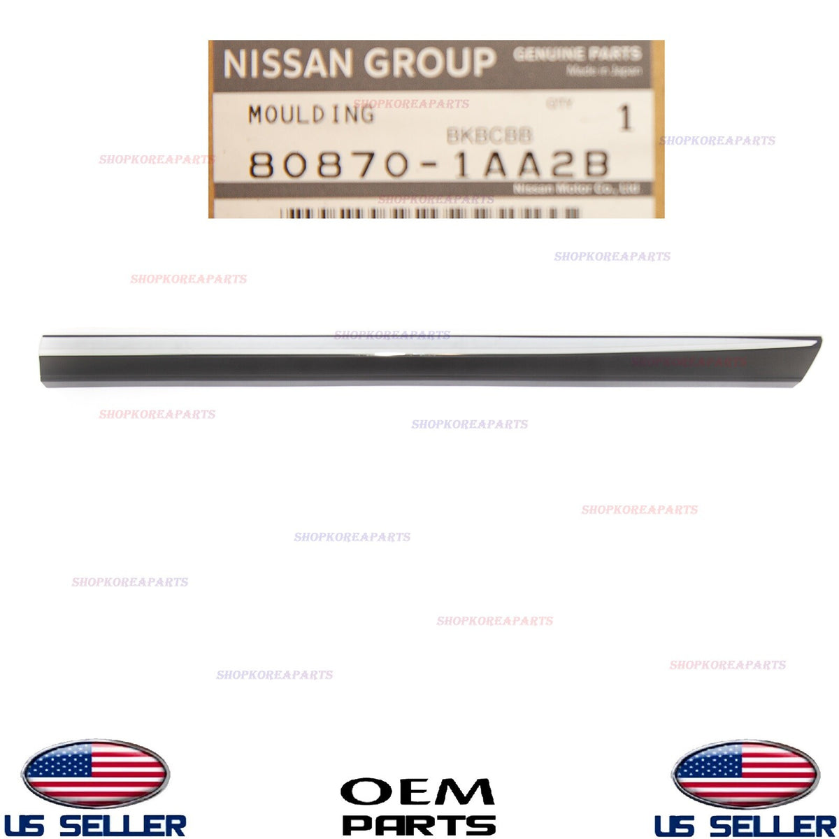 GENUINE Front Door Trim Moulding Lower RIGHT Passenger Side OEM MURANO 2009-2014
