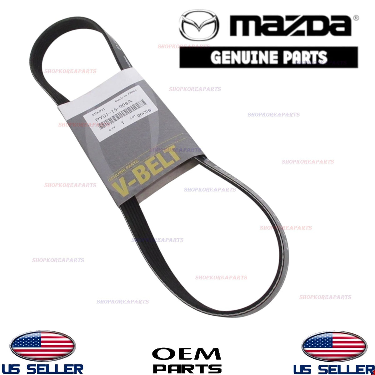 GENUINE OEM Serpentine Belt 2014-2025 Mazda PY01-15-909A