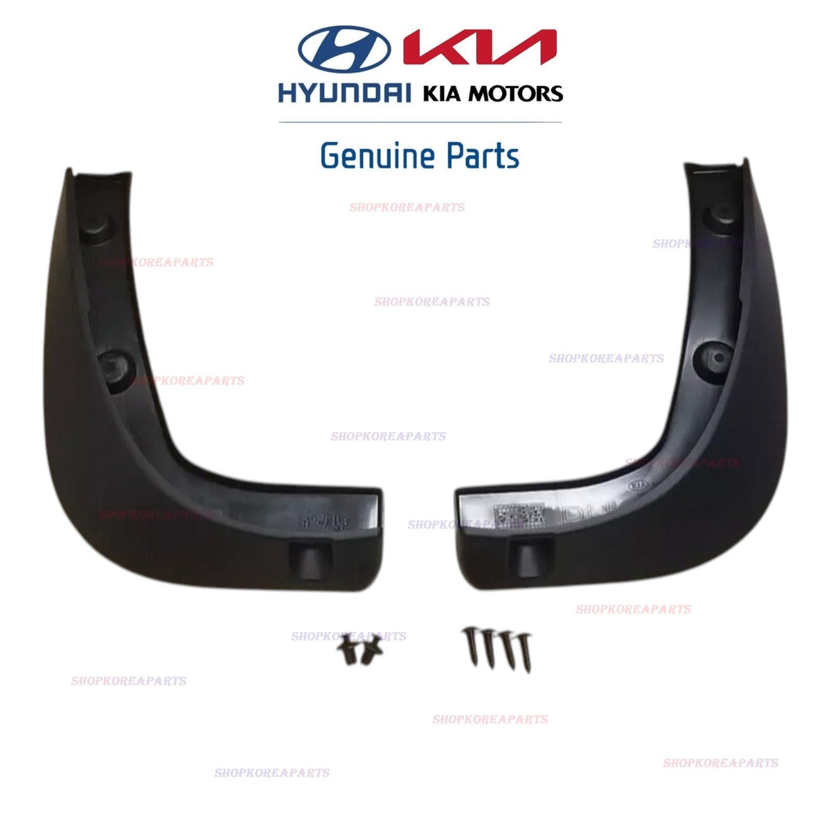 FITS: 14 - 16 KIA SOUL REAR SPLASH GUARD MUD FLAP SET OEM NEW