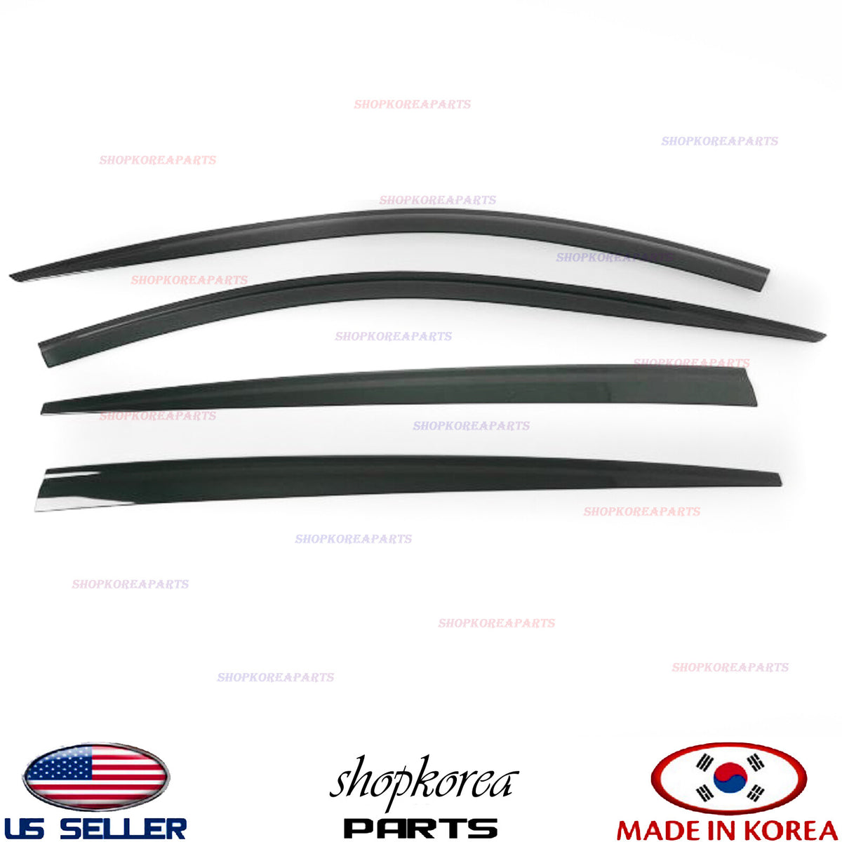 2S Tape Smoke Door Visor Vent Window Deflector Fits 2018-2023 Kia Stinger