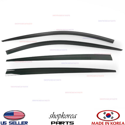 2S Tape Smoke Door Visor Vent Window Deflector Fits 2018-2023 Kia Stinger