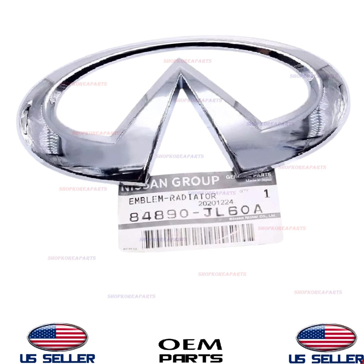 GENUINE OEM Rear Emblem Logo 2008-2020 Infiniti G37 Q60 QX60 84890-JL60A