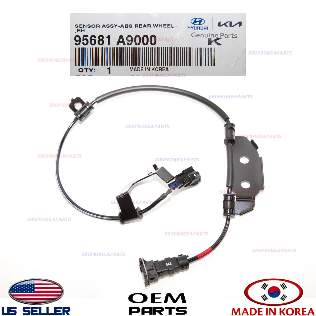 GENUINE ABS Wheel Speed Sensor Cable Rear RIGHT Passenger Side OEM SEDONA 15-21