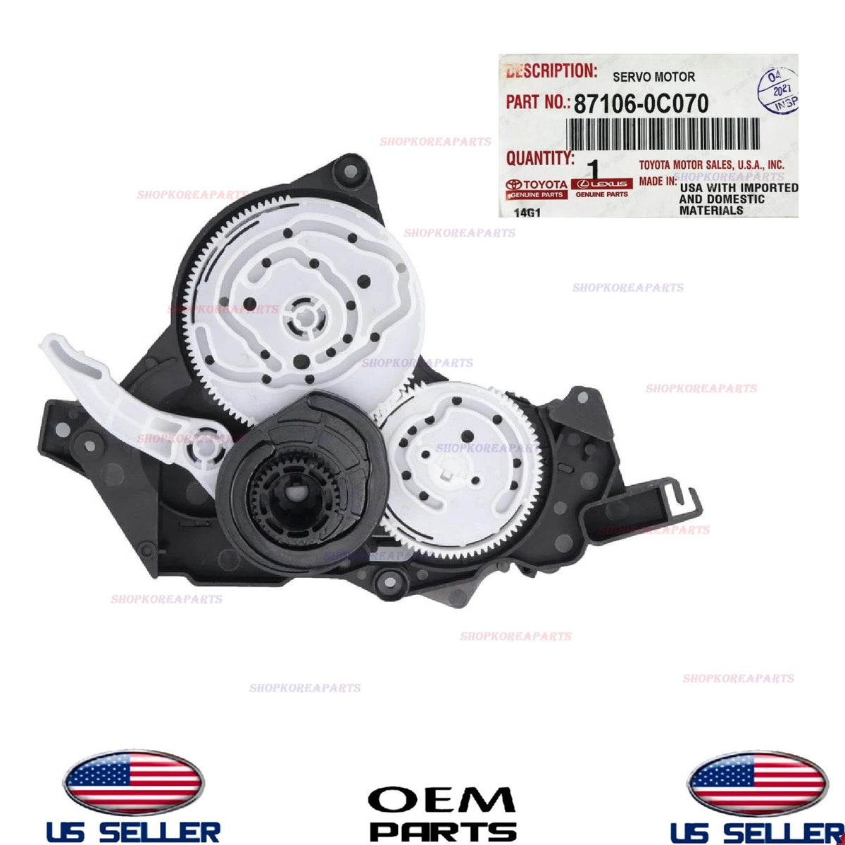 GENUINE Crewmax Heating A/C Damper Servo 2007-2021 Toyota Tundra 87106-0C070