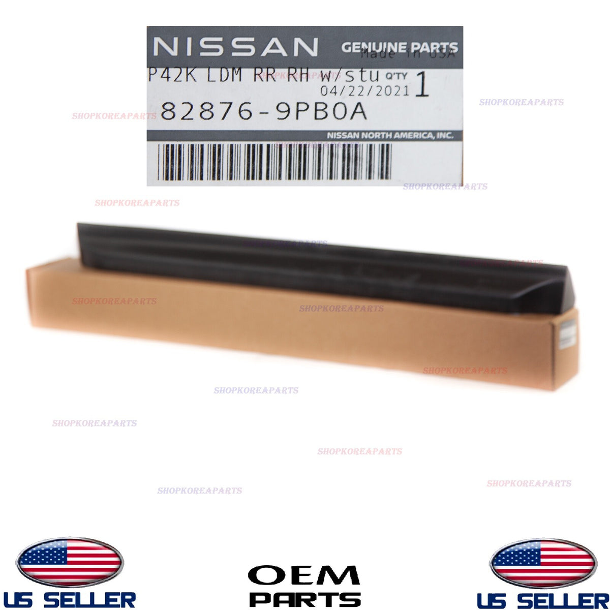 GENUINE Rear RIGHT Door Lower Moulding Black Passenger Side OEM PATHFINDER 16-20