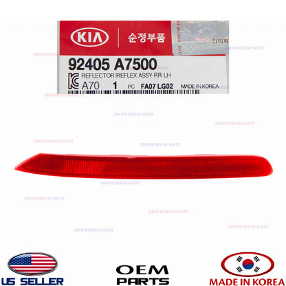 GENUINE Bumper Reflector Rear LEFT Driver Side ⭐OEM⭐ Kia Forte Sedan 2017-2018