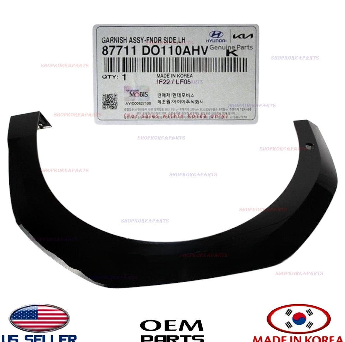 GENUINE Front Fender Wheel Molding LEFT Driver PAINTED ⭐OEM⭐ Kia EV9 2024-2026