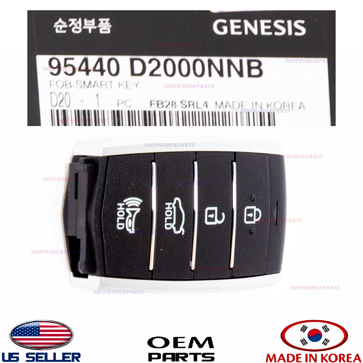 1pcs GENUINE Smart FOB Keyless Entry Remote GENESIS G90 2017-2018-2019