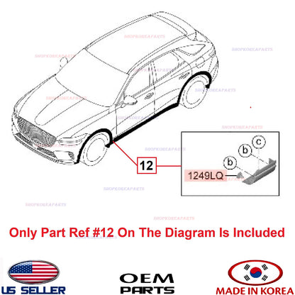 GENUINE Front Fender Garnish Molding Lower RIGHT Passenger Side GV70 Sport 22-26