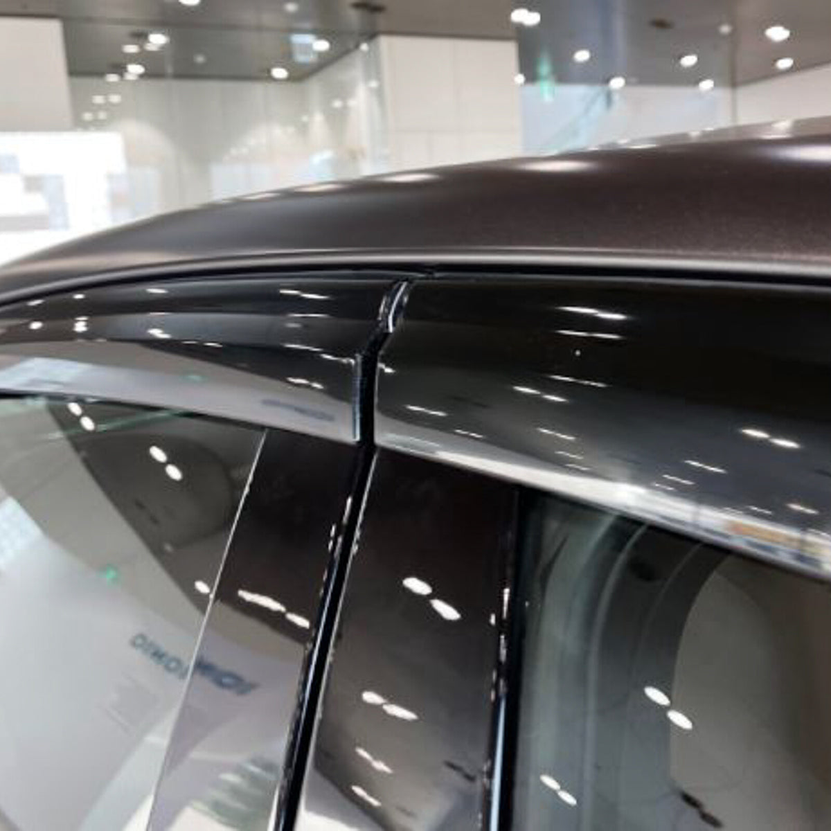 Black Window Door Visor Vent Shade Rain Guard fits Genesis G80 2021-2025 ⭐6pcs⭐