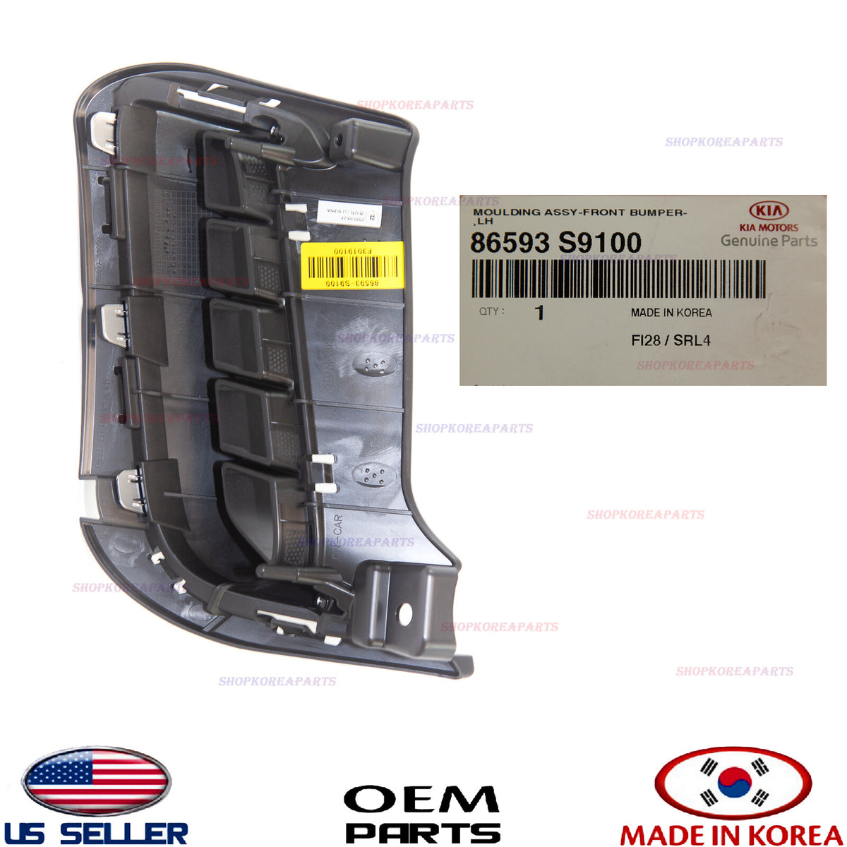 GENUINE Front Bumper Vent Grille LEFT Driver Side ⭐OEM⭐ KIA TELLURIDE 2020-2022