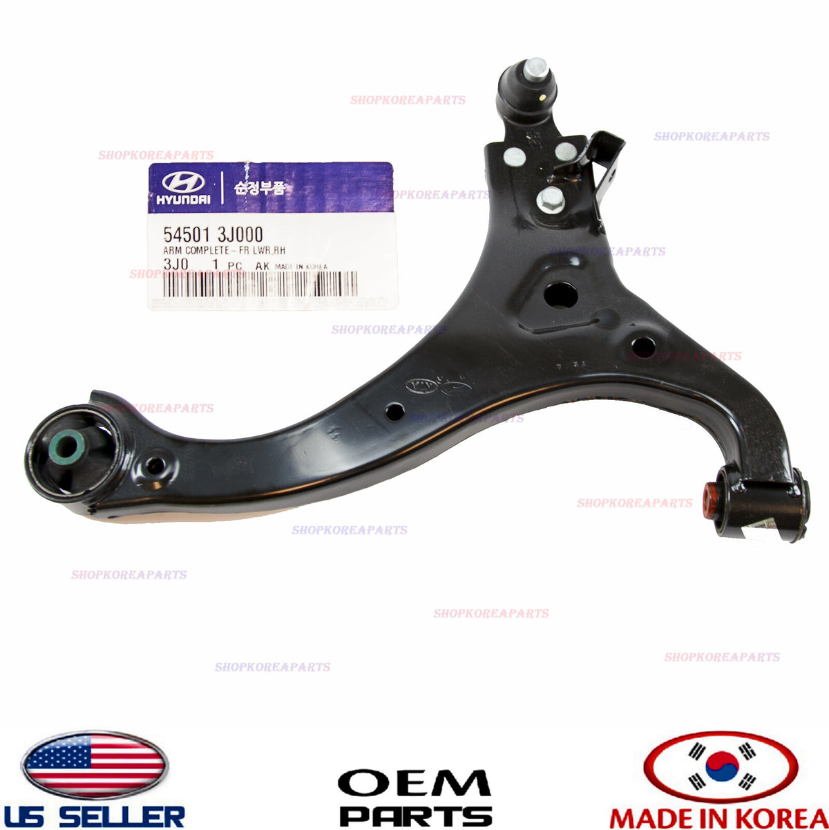 GENUINE Front Lower Control Arm RIGHT Passenger Side OEM VERACRUZ 2007-2012