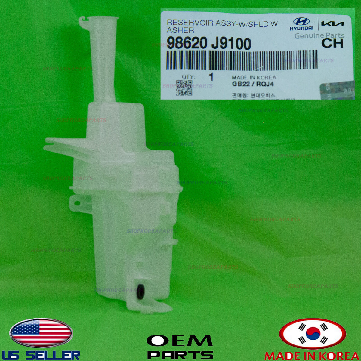 GENUINE Windshield Washer Reservoir Water Tank ⭐OEM⭐ HYUNDAI KONA 2018-2023