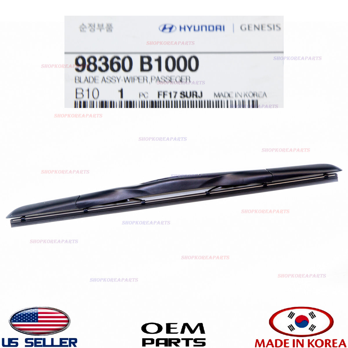 ✅GENUINE✅ Windshield Wiper Blade RIGHT Passenger Side OEM Genesis G80 G90 17-24