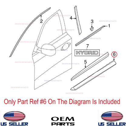 GENUINE Front LEFT Door Lower Moulding Driver Side OEM INFINITI JX35 QX60 13-15