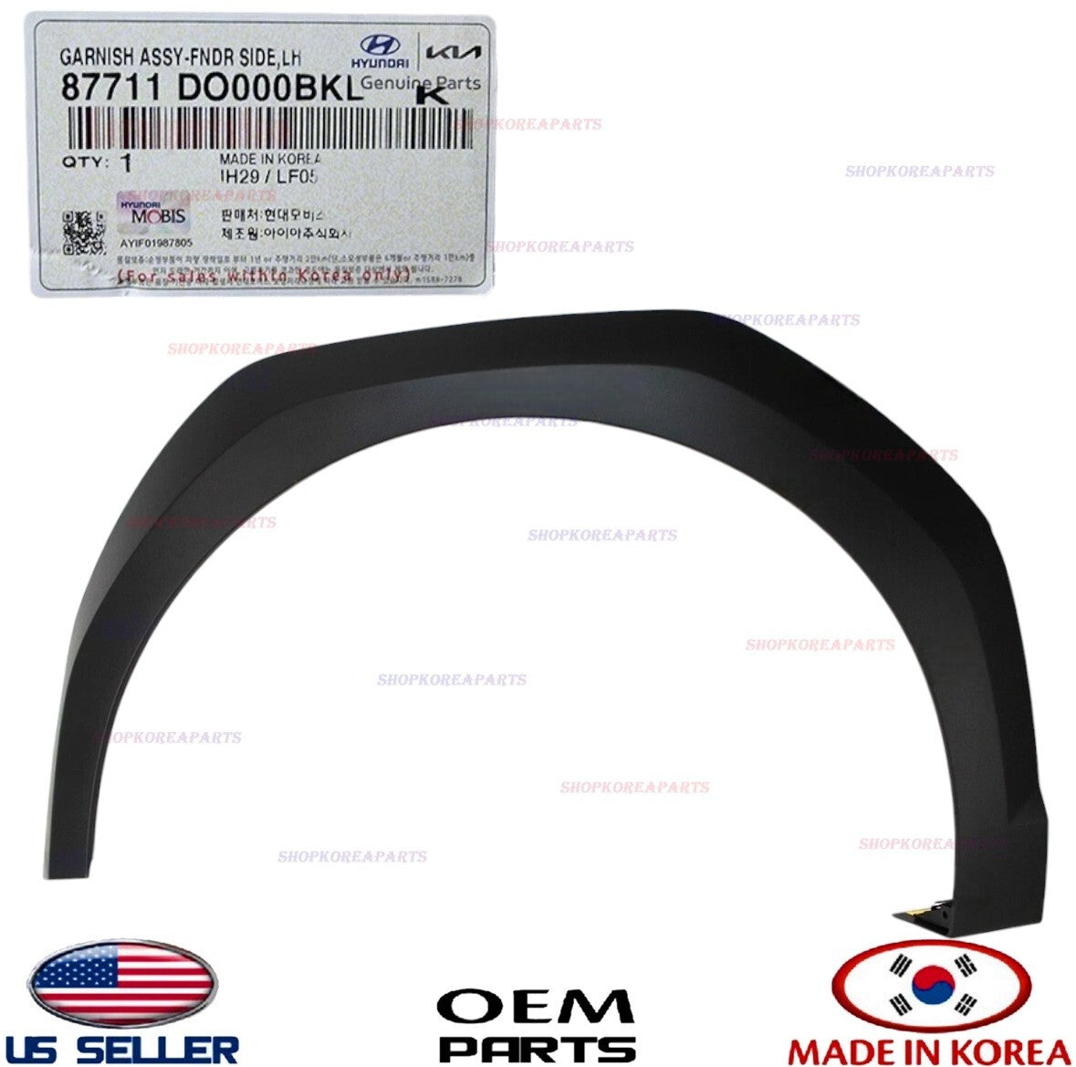 GENUINE Front Fender Wheel Molding LEFT Driver Side ⭐OEM⭐ Kia EV9 2024-2026