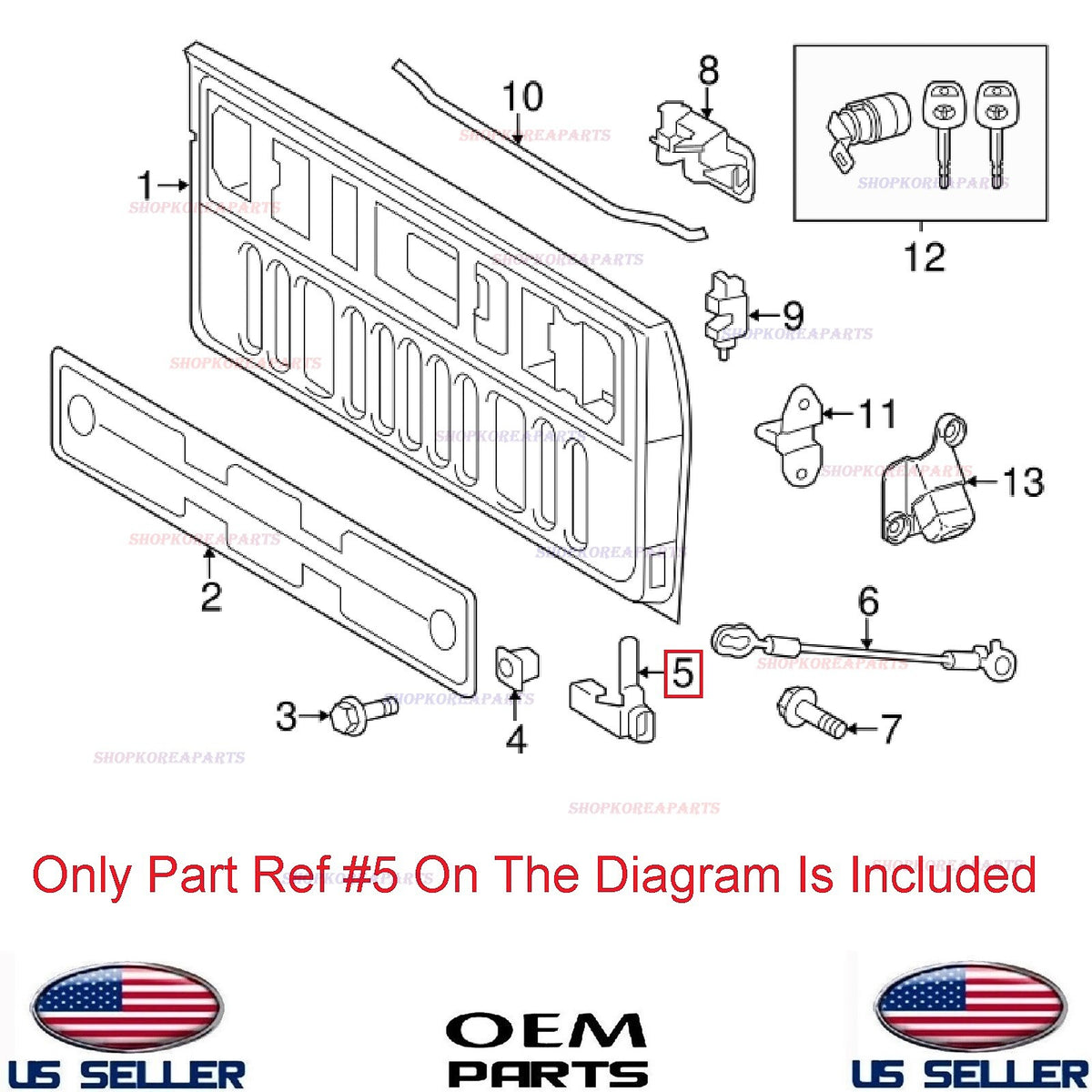 GENUINE Tailgate Hinge RIGHT Passenger Side ⭐OEM⭐ Toyota Tundra 2007-2022