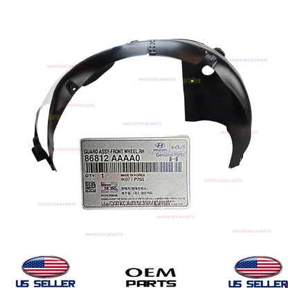GENUINE Fender Liner Front RIGHT Passenger Side 2024-2026 Hyundai Elantra