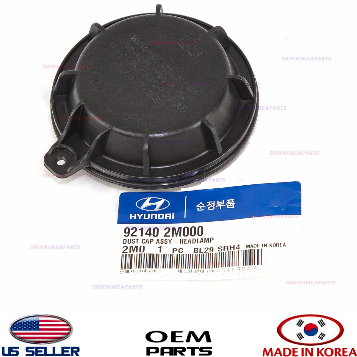 GENUINE Front Head Lamp Dust Cap Cover OEM Various Hyundai Kia See Compatibility