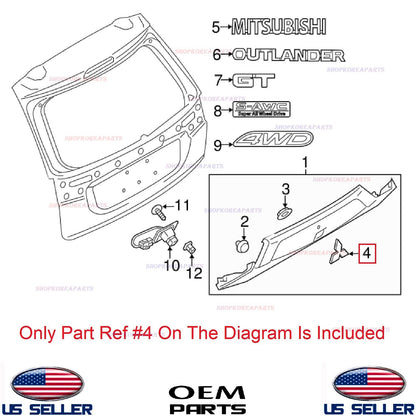 GENUINE Rear Emblem Logo Symbol ⭐OEM⭐ Mitsubishi Outlander *See Compatibility