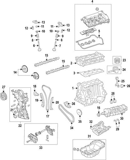 GENUINE OEM Engine Piston 2019-2022 Mazda 3 CX-3 2.0L PEY9-11-SA0