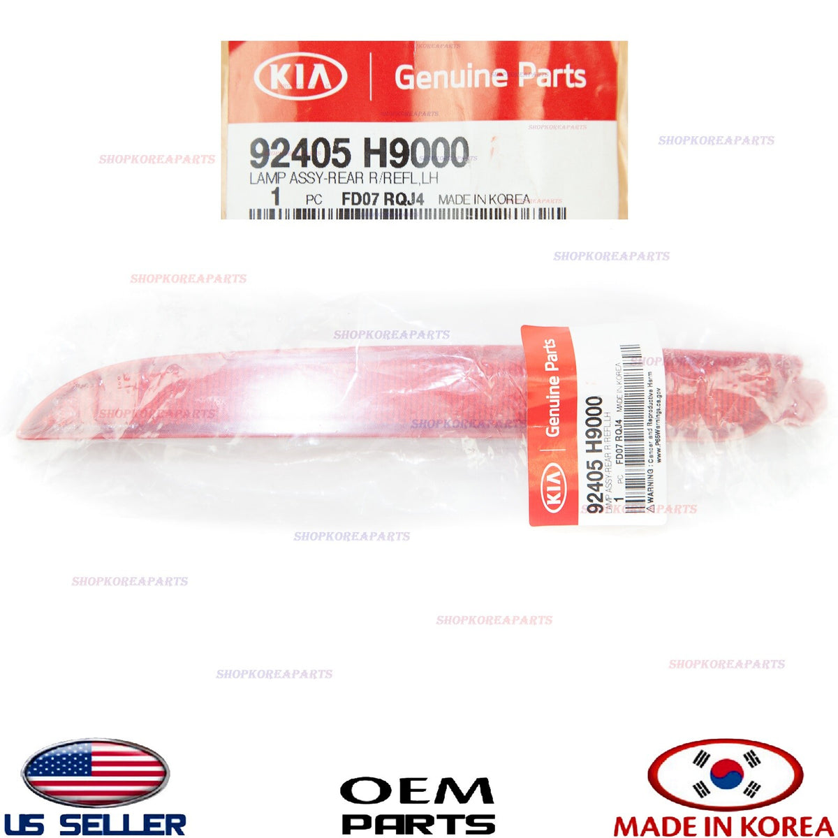 GENUINE Bumper Reflector Rear LEFT Driver Side ⭐OEM⭐ KIA RIO Hatchback 2018-2023