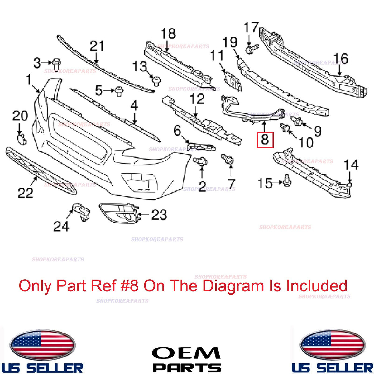 GENUINE Front Bumper Corner Support Bracket RIGHT ⭐OEM⭐ Subaru WRX & STi 2015-17
