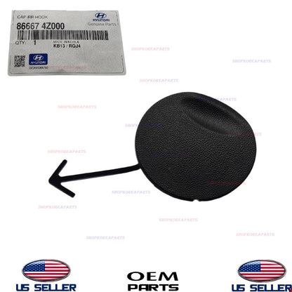 GENUINE Rear Bumper Tow Eye Cap 2013-2016 Hyundai Santa Fe Sport 86667-4Z000