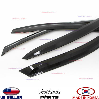 SMOKED DOOR VISOR WINDOW SUN VENT DEFLECTOR fits HYUNDAI ACCENT SEDAN 2012-2017