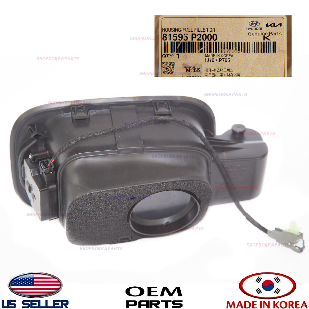 GENUINE OEM Fuel Filler Door Housing 2021–2025 Kia Sorento 81595-P2000