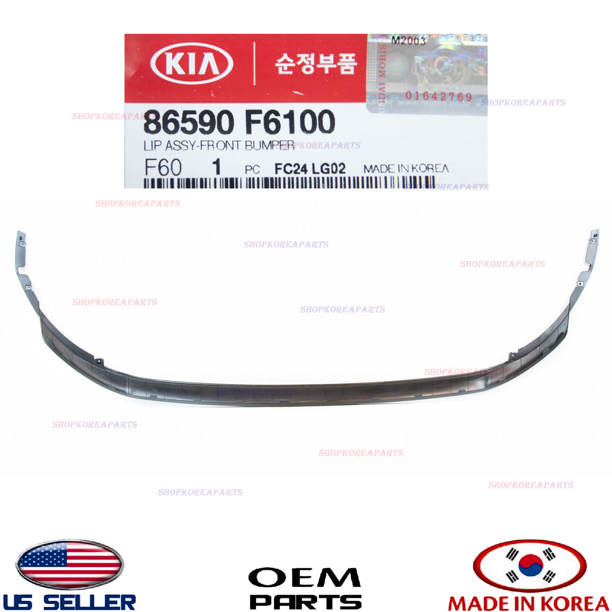 GENUINE Front Bumper Lower Deflector Chin Lip ⭐OEM⭐ KIA CADENZA 2017-2019