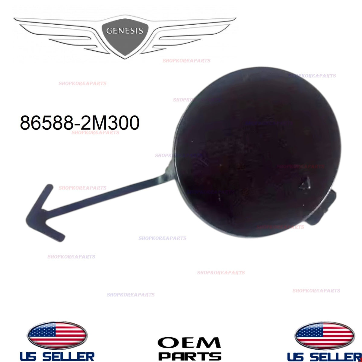 GENUINE OEM Front Bumper Tow Hook Eye Cap 2013-2016 Genesis Coupe 865882M300