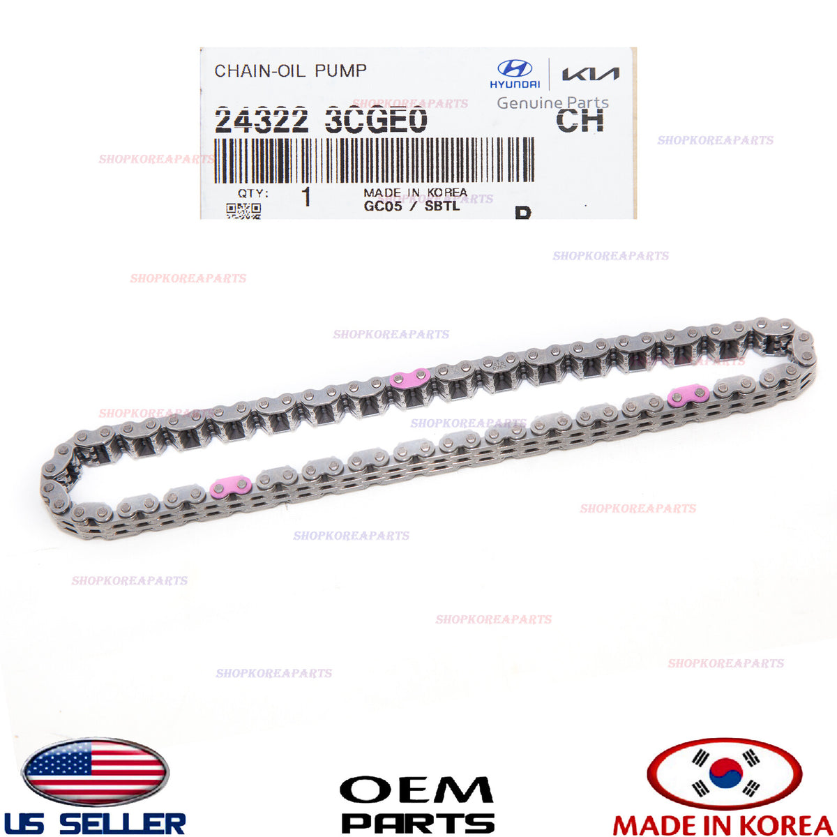 GENUINE Engine Oil Pump Timing Chain ⭐ HYUNDAI KIA 3.3L+3.8L *See compatibility