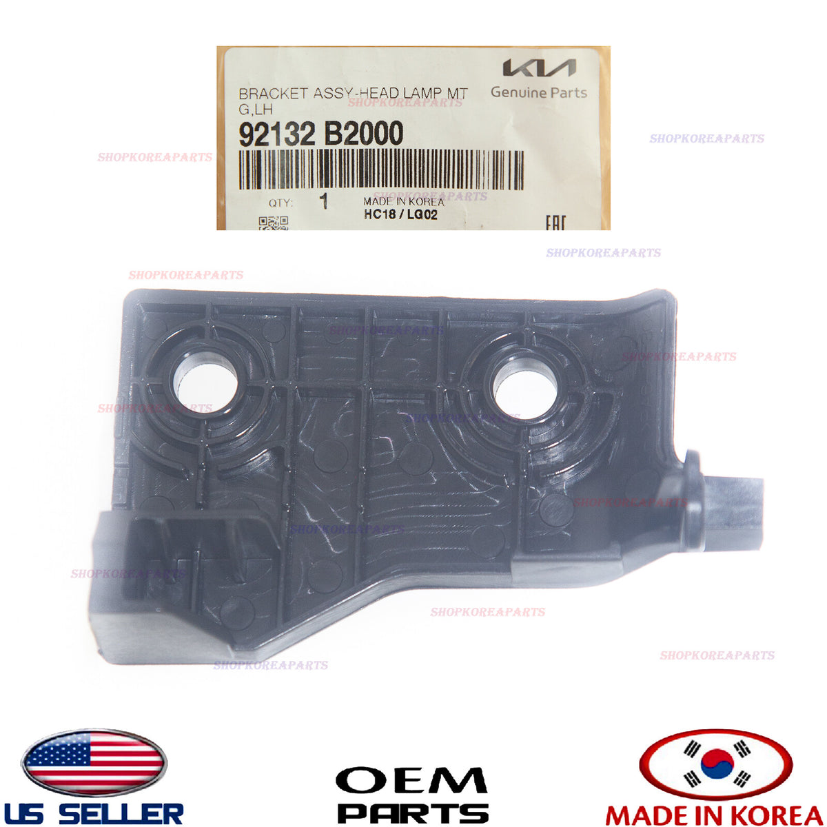 GENUINE Headlamp Bracket Mounting Inner LEFT Driver Side OEM Kia Soul 2014-2019