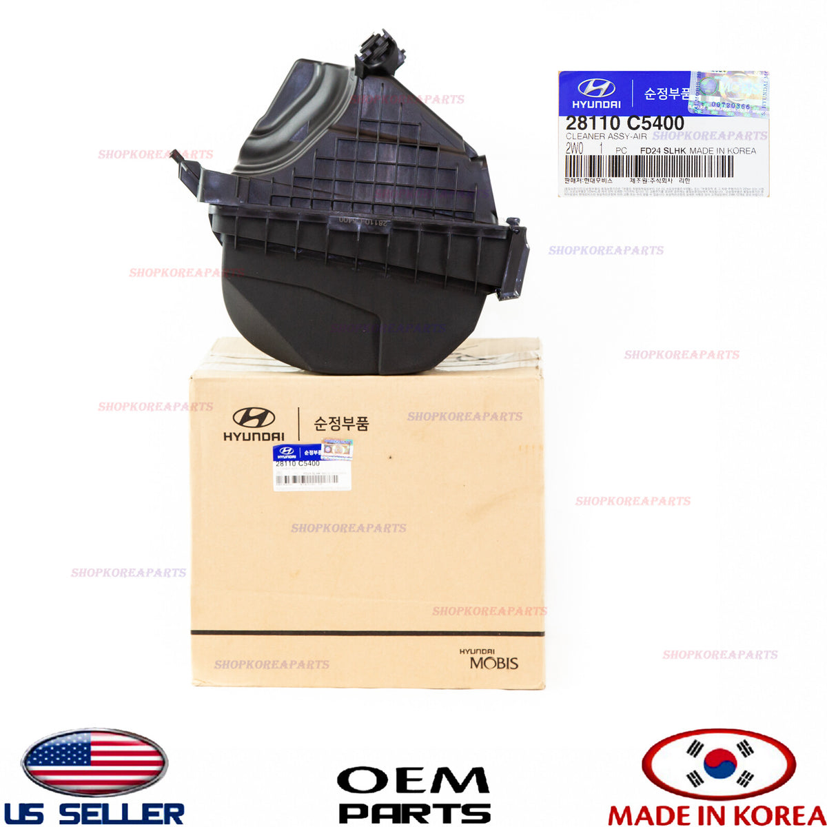 GENUINE Air Cleaner Assy 2.0 Turbo Engine OEM SANTA FE SPORT 17-18 SORENTO 16-18