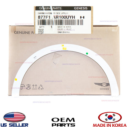 GENUINE White Front Fender Wheel Molding LEFT Driver Side OEM GV70 Sport 2022-26