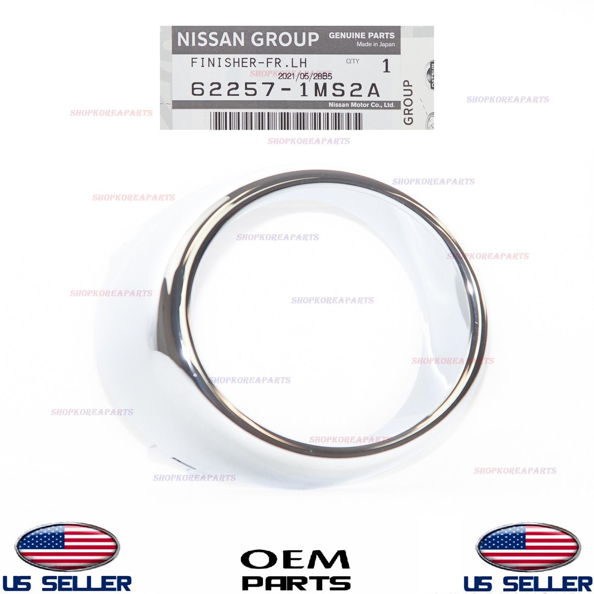 GENUINE Chrome Trim Bezel Ring Fog Lamp Driver Side INFINITI *See compatibility