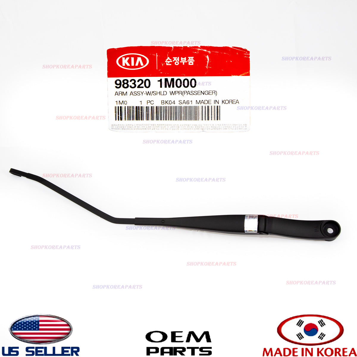 GENUINE Wiper Arm Windshield RIGHT Pass. Side OEM KIA FORTE / FORTE KOUP 2010-13