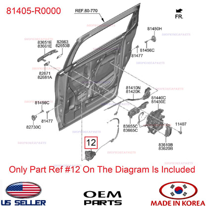 GENUINE Rear Sliding Door Front Lock RIGHT Passenger ⭐OEM Kia Carnival 2022-2026