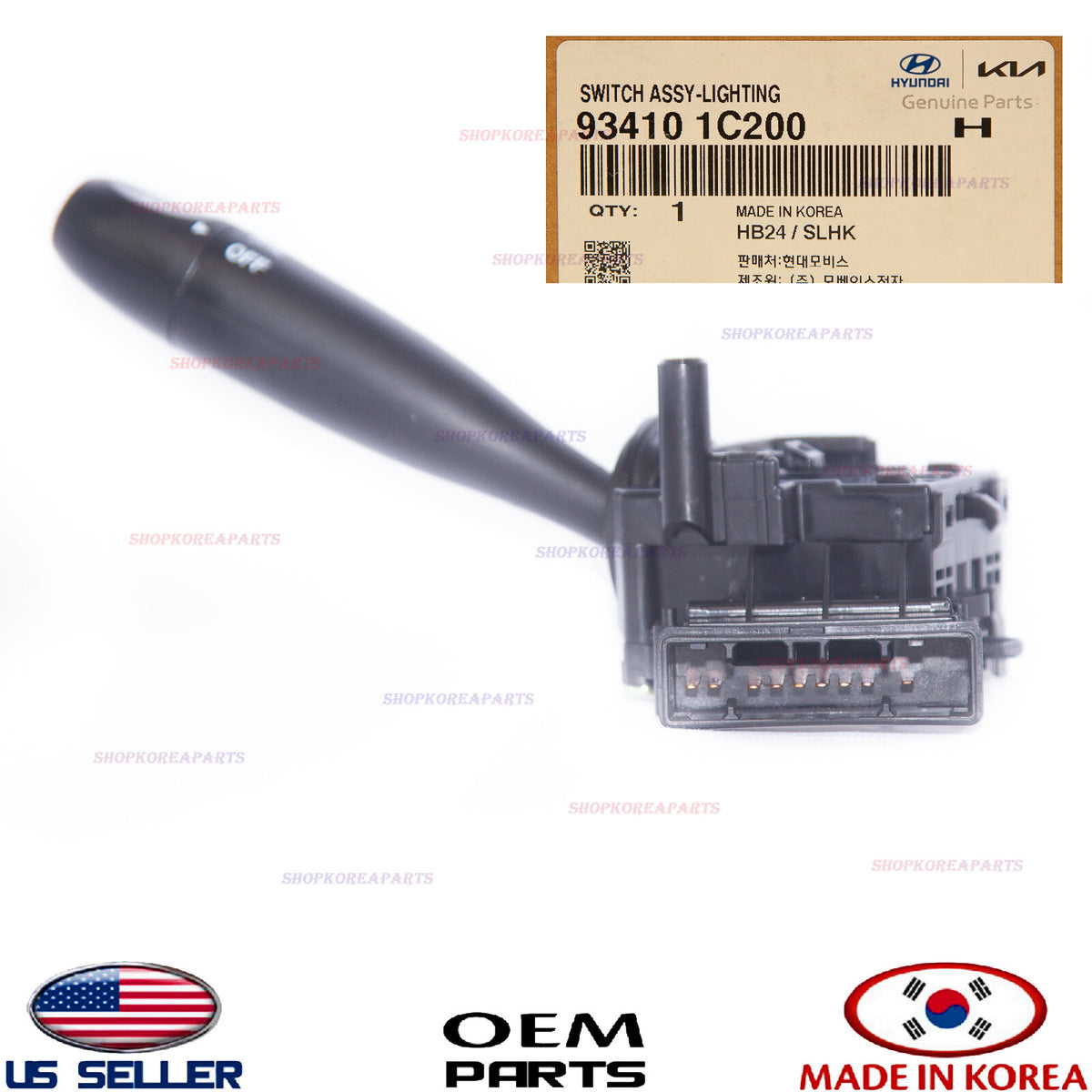 GENUINE Turn Signal & Headlight Arm Switch ⭐OEM⭐ Hyundai Getz 93410-1C200