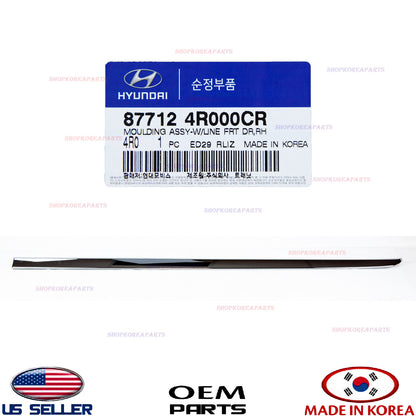 GENUINE Front Door Lower Chrome Molding RIGHT Passenger Side SONATA HYBRID 11-15