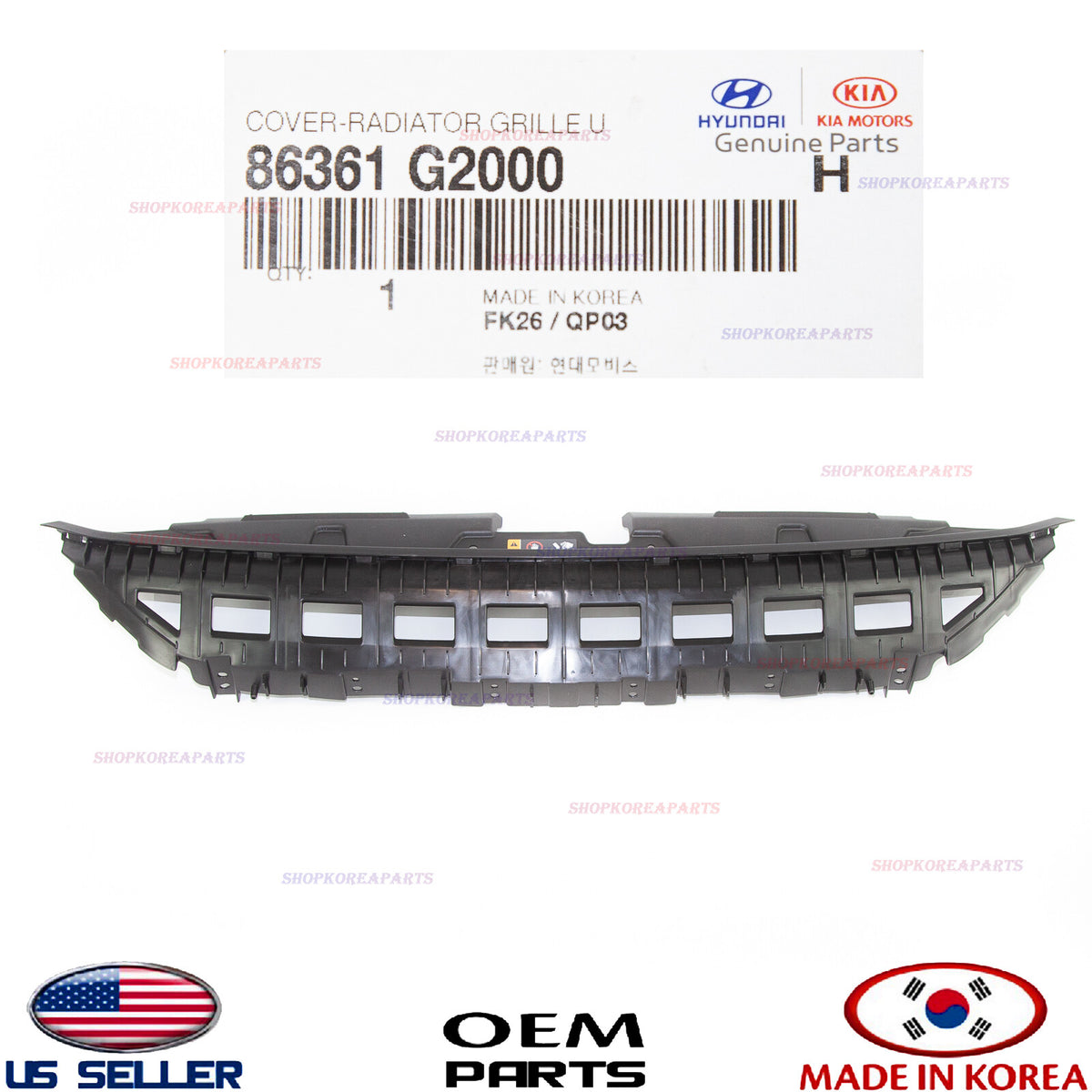 GENUINE Cover Grille Upper Radiator Sight Shield ⭐OEM⭐ Ioniq Hybrid 2017-2022