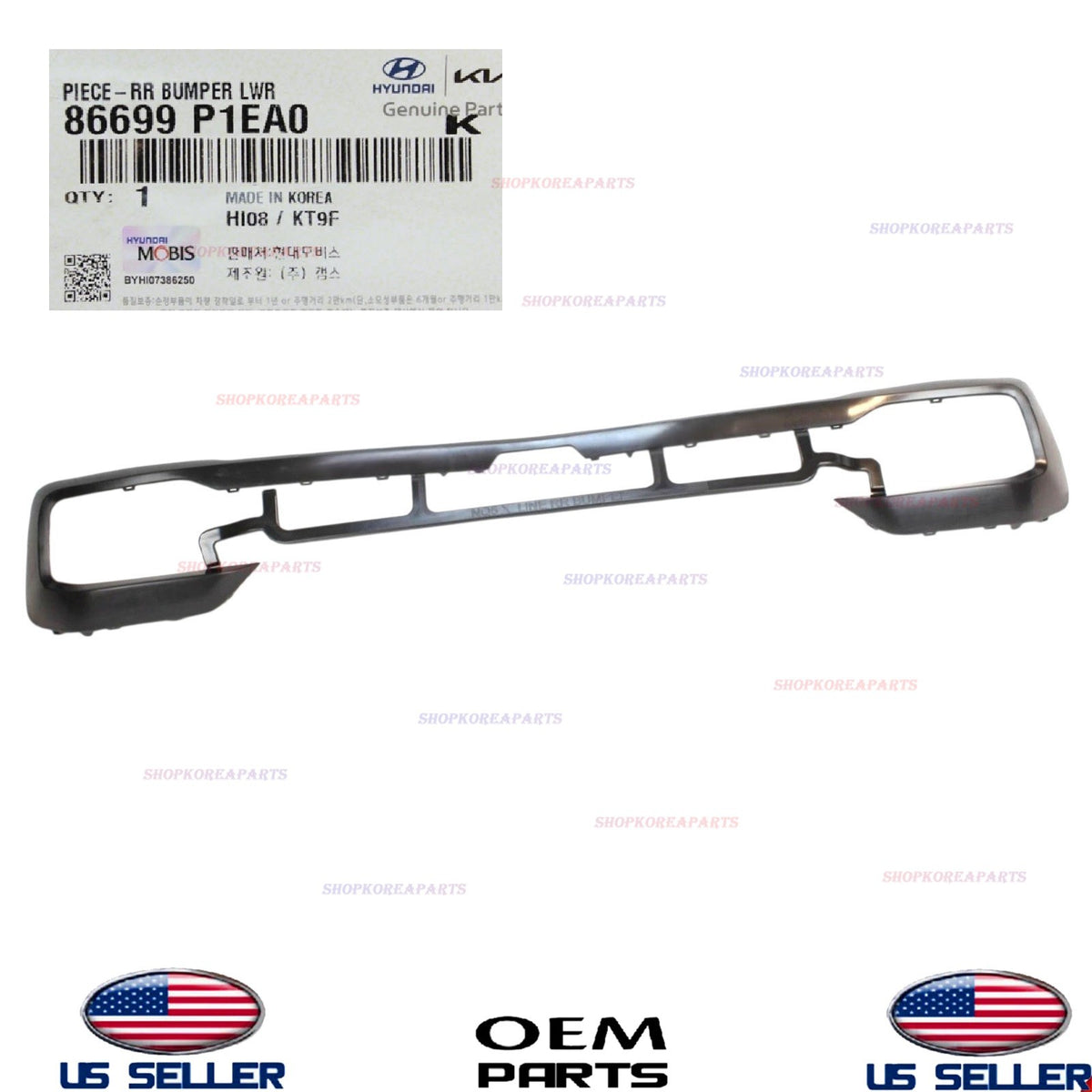 GENUINE OEM Rear Bumper Lower Center Molding Trim 23–25 Sportage Hybrid X-Line