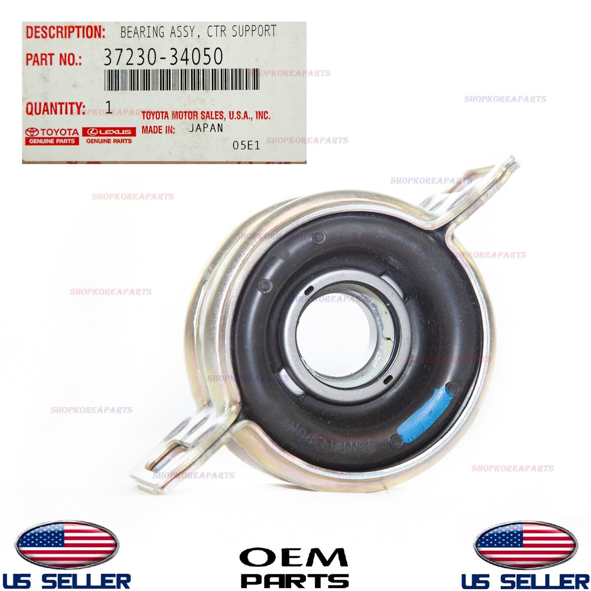 GENUINE OEM Propeller Shaft Center Bearing 4WD 2007–2021 Toyota Tundra
