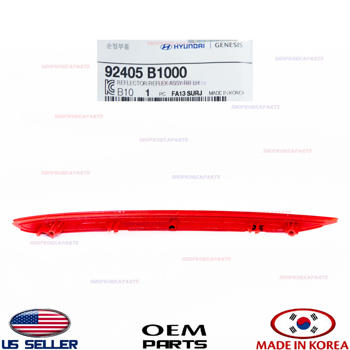 GENUINE OEM Rear Bumper Reflector LEFT Driver Side 2015-2020 Genesis G80